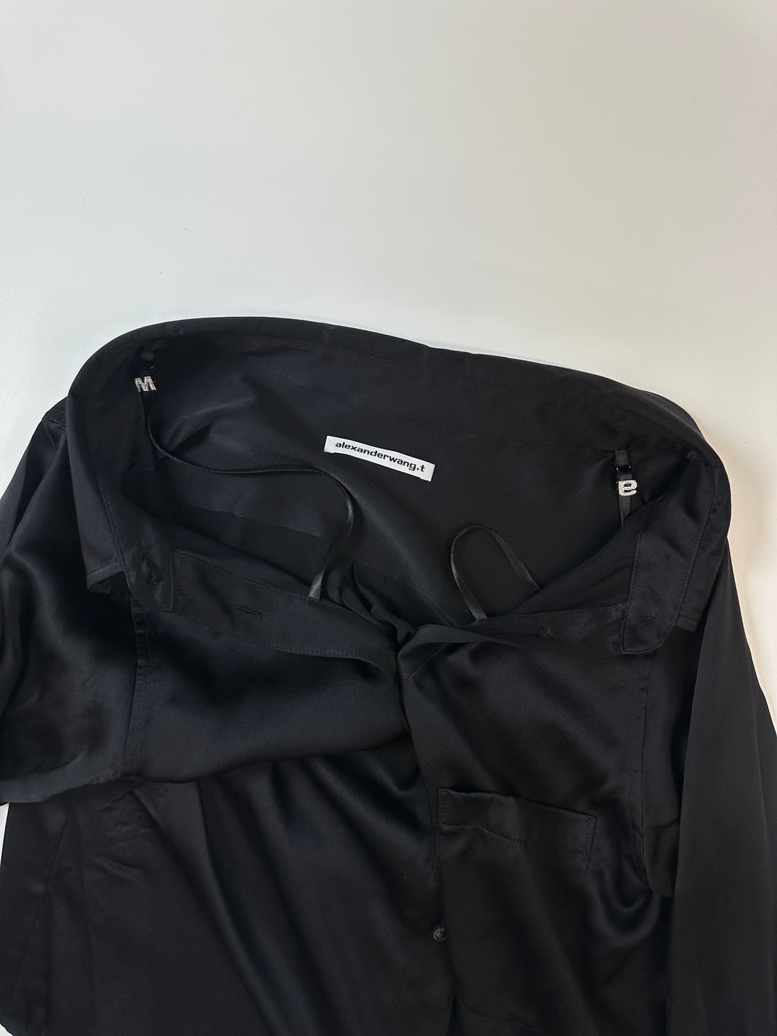 알렉산더왕 오프숄더 실크블라우스 xs 상품이미지3