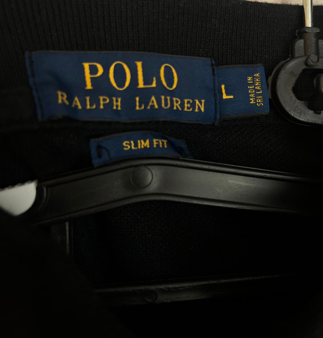 폴로 랄프로렌 빅포니 대장 발팔 카라티 셔츠 블랙 [L] 상품이미지6