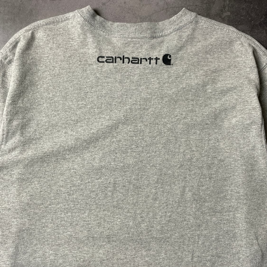 CARHARTT 칼하트 빈티지 그레이 그래픽 긴팔 티셔츠 A00890 상품이미지8