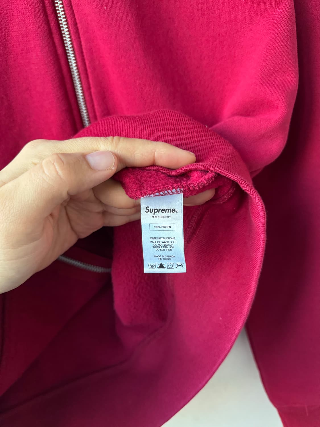 슈프림 미니 박스로고 후드집업 상품이미지6