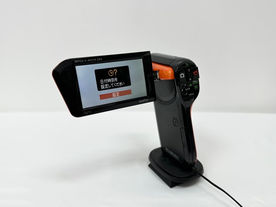 산요 작티 빈티지 캠코더 10MEGA PIXEL 오렌지 상품이미지4
