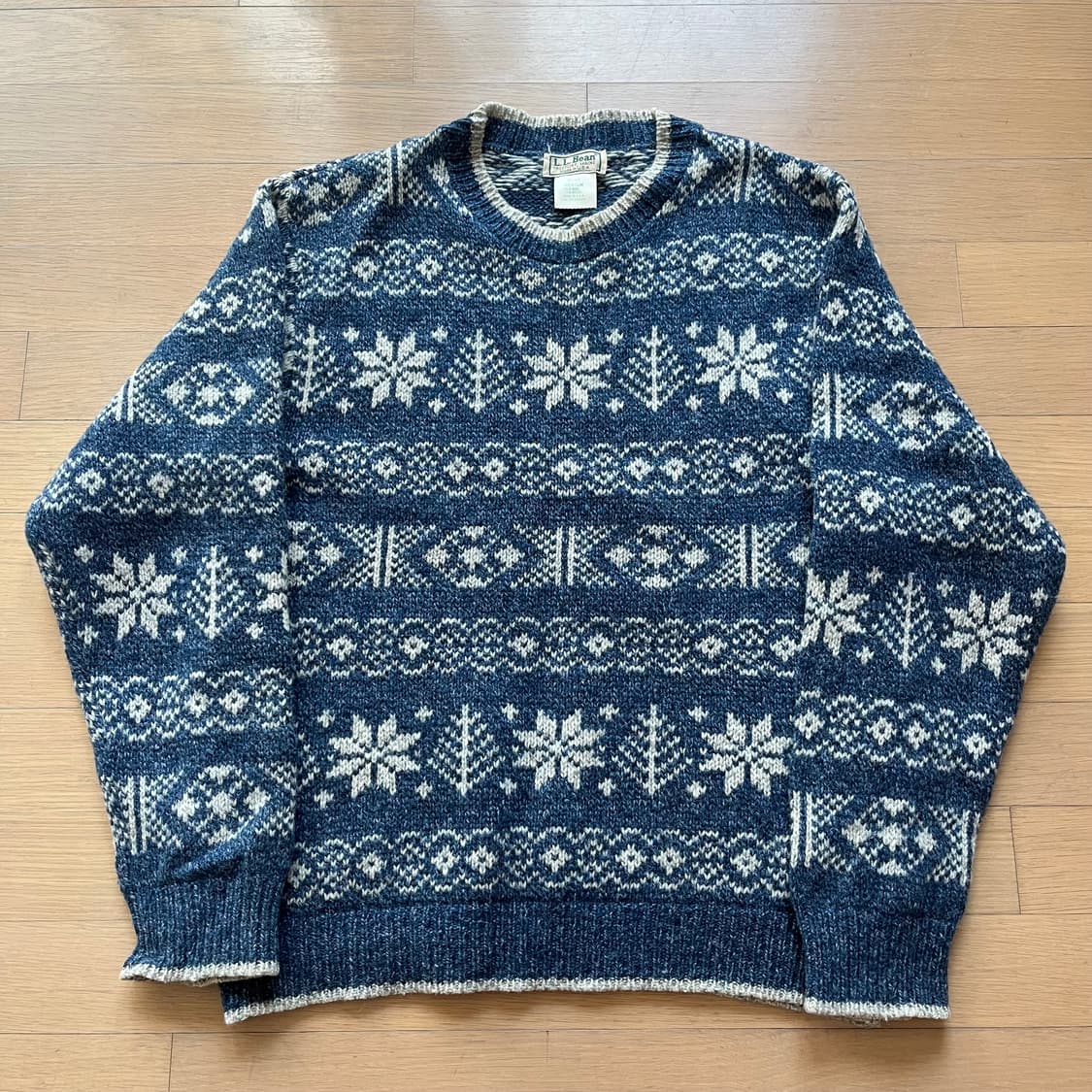 80년대 엘엘빈 울 스웨터 미국제조 USA 상품이미지1
