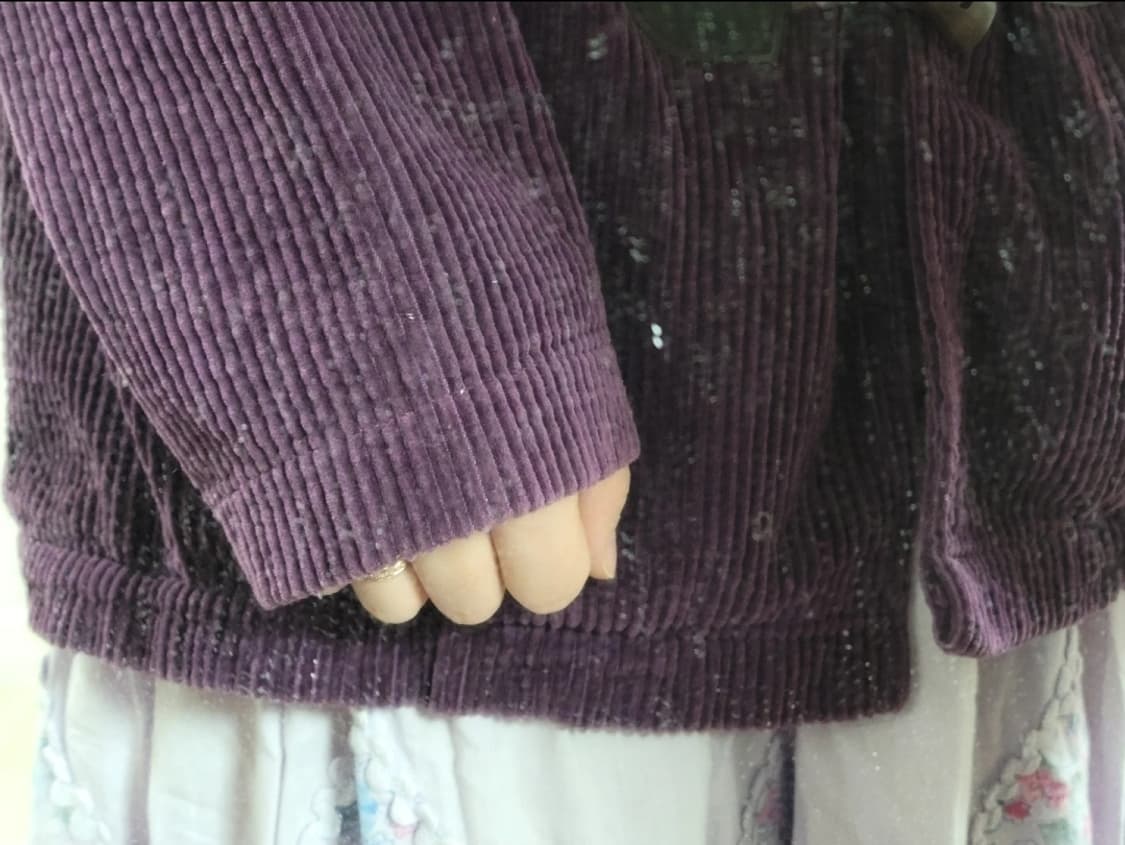 모리노가토 빈티지 보라색 코듀로이 후드떡볶이 자켓 상품이미지2