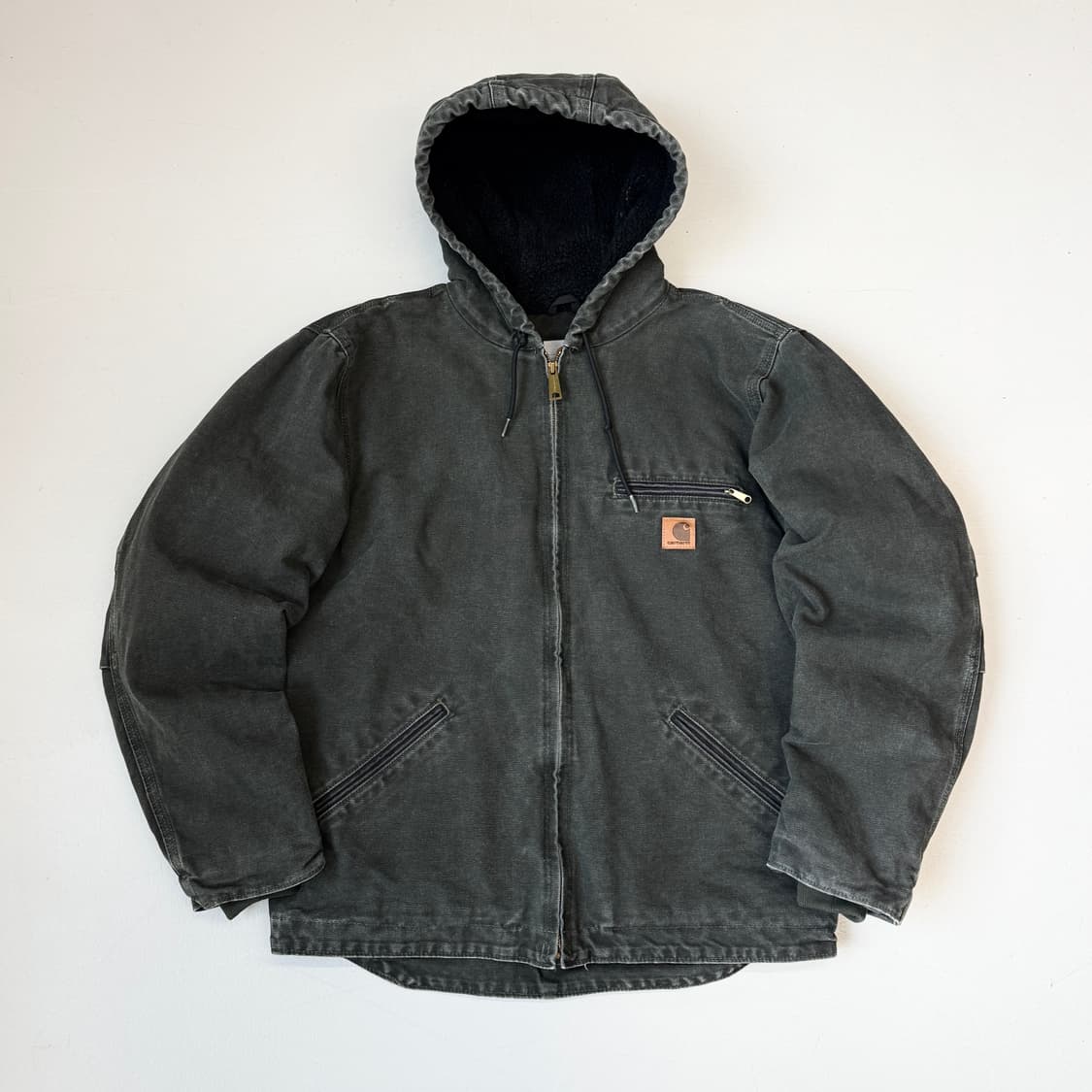 칼하트 OG 모스그린 J141 mos 덕액티브 후드 워크자켓 상품이미지2