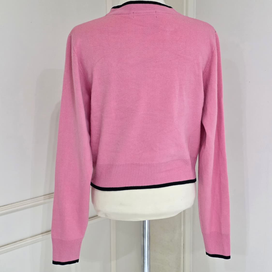 일본빈티지)쥬에티 핑크로즈st 히메갸루 로맨틱 러블리 니트 상품이미지3