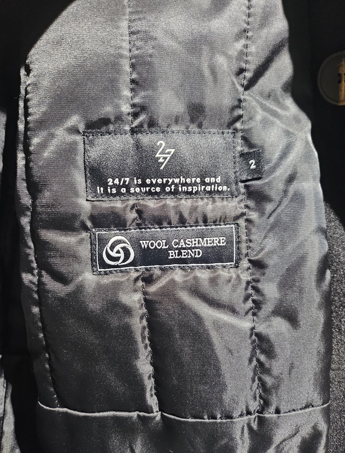 EVERYWHERE 24/7 HAUS 남성 더블 코트 SSI 2 상품이미지5