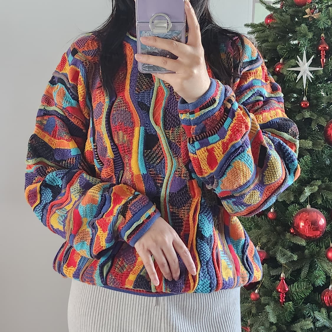 TUNDRA 툰드라 케이블 패던 니트 여성 빈티지 스웨터 상품이미지7