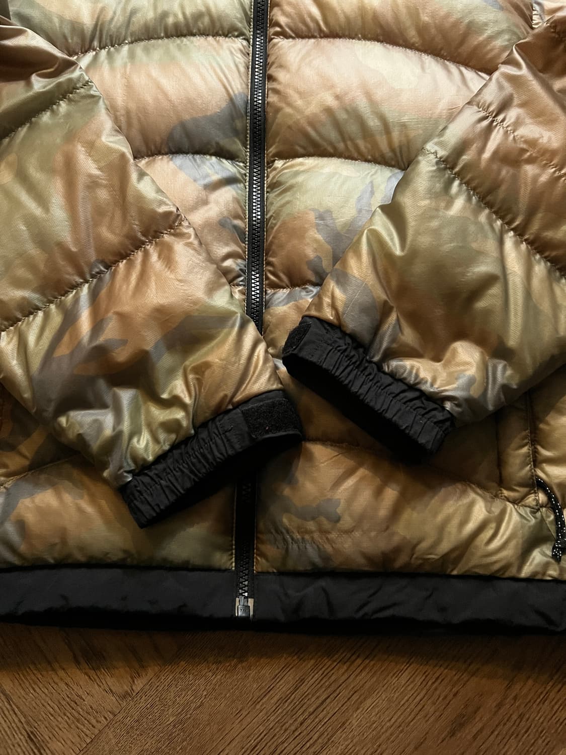 [M]노스페이스 재팬 써밋 아콘 카구아 카모 경량 패딩 상품이미지5