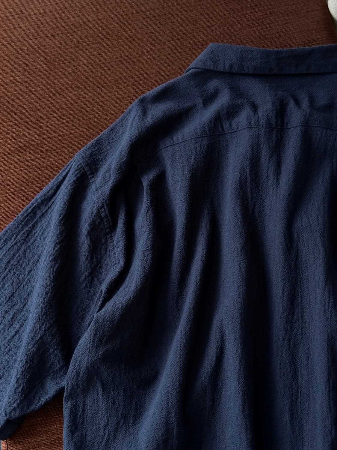 Natural cotton woven fabric H/S shirt 상품이미지6