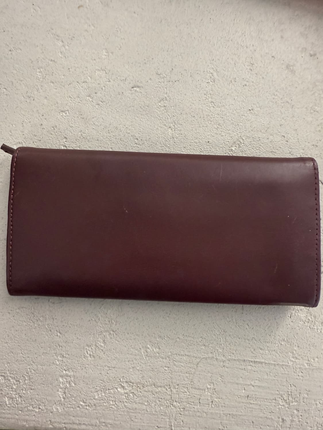 막스마라 버건디 가죽 장지갑 상품이미지3