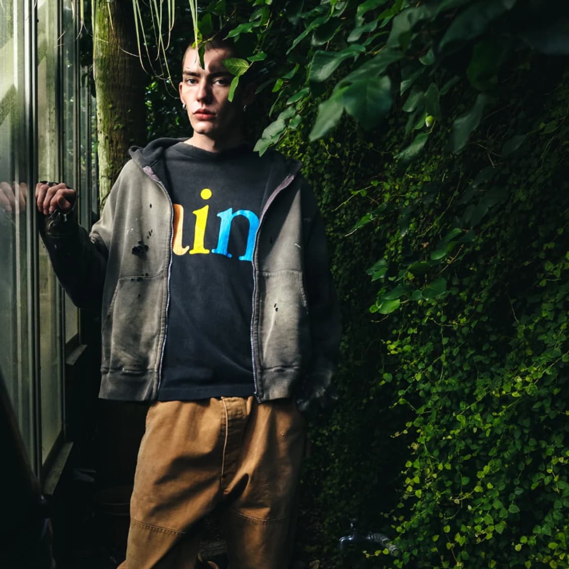 [새상품/XL] 세인트미카엘 레인보우 롱슬리브 로고 긴팔 티셔츠 블랙 상품이미지2