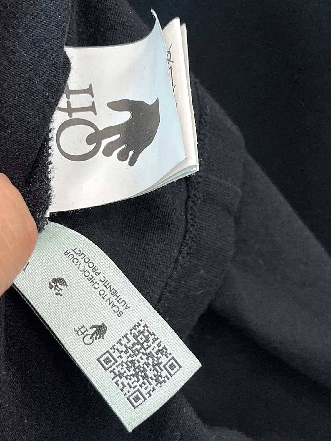 100) 오프화이트 에로우 반팔티  상품이미지5