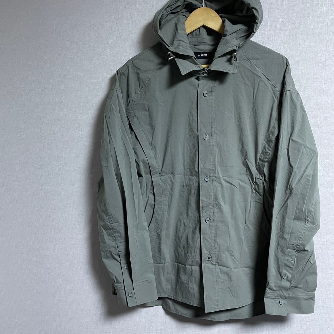 시스템 옴므 남성 후드 디테쳐블 셔츠 아우터 105 상품이미지1