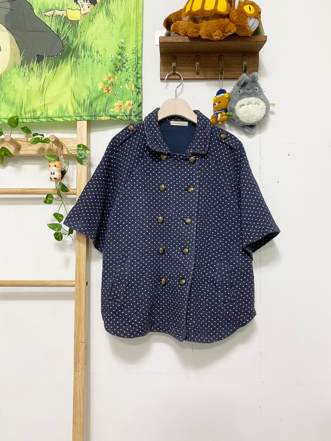 ꒰ঌ 네이비 도트 케이프 세트 ໒꒱ 상품이미지3