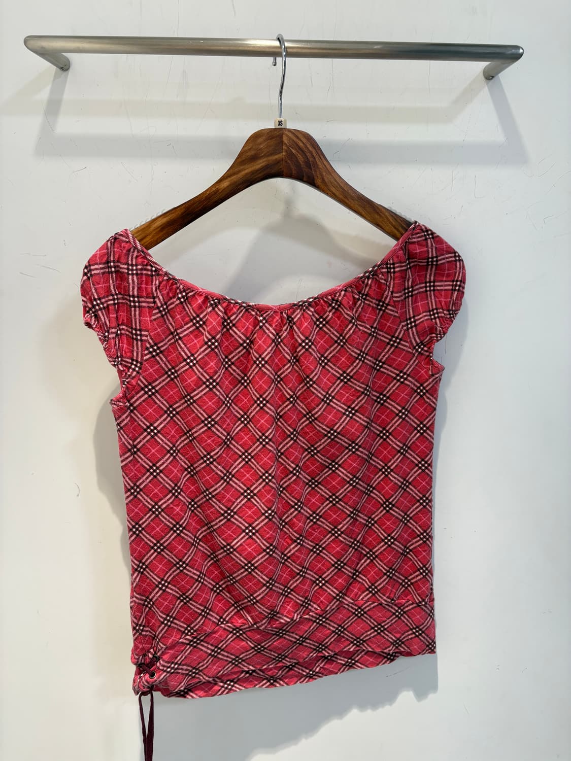 버버리 블루라벨 체크 반팔 티셔츠 상품이미지3