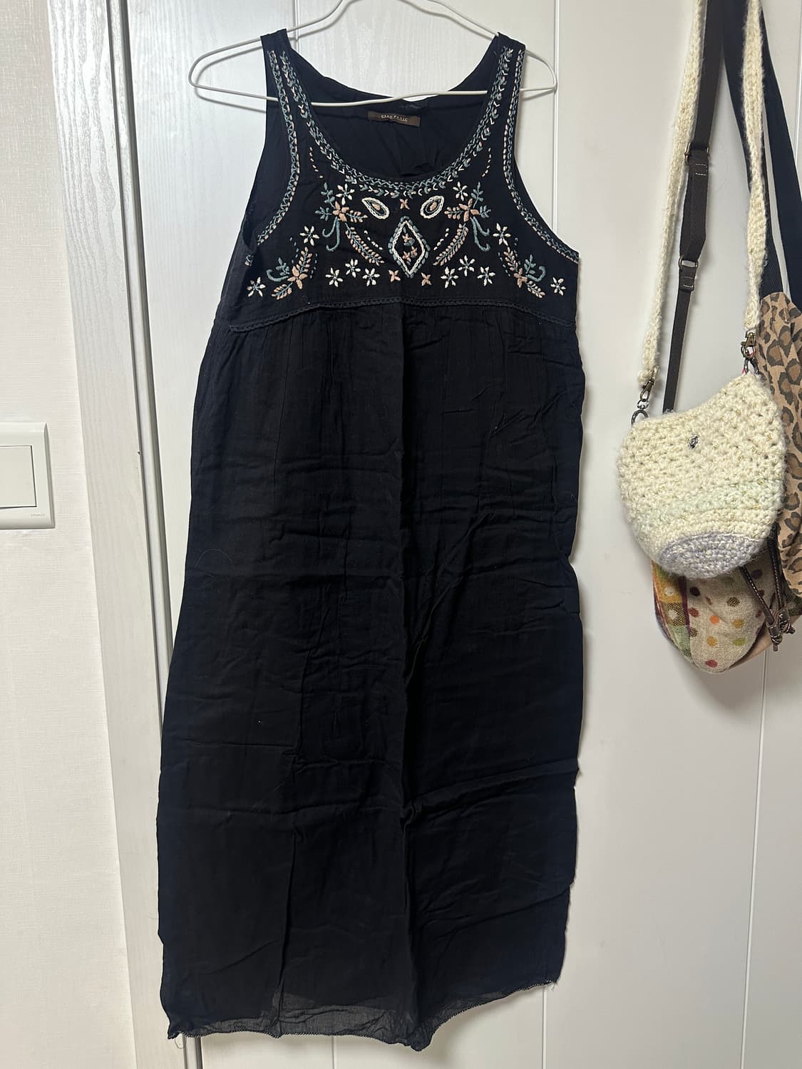 빈티지 모리 히피 자수 원피스 상품이미지1