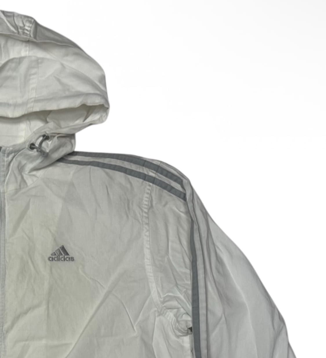 아디다스 00s 퍼포먼스로고 화이트후드바람막이 95 상품이미지2