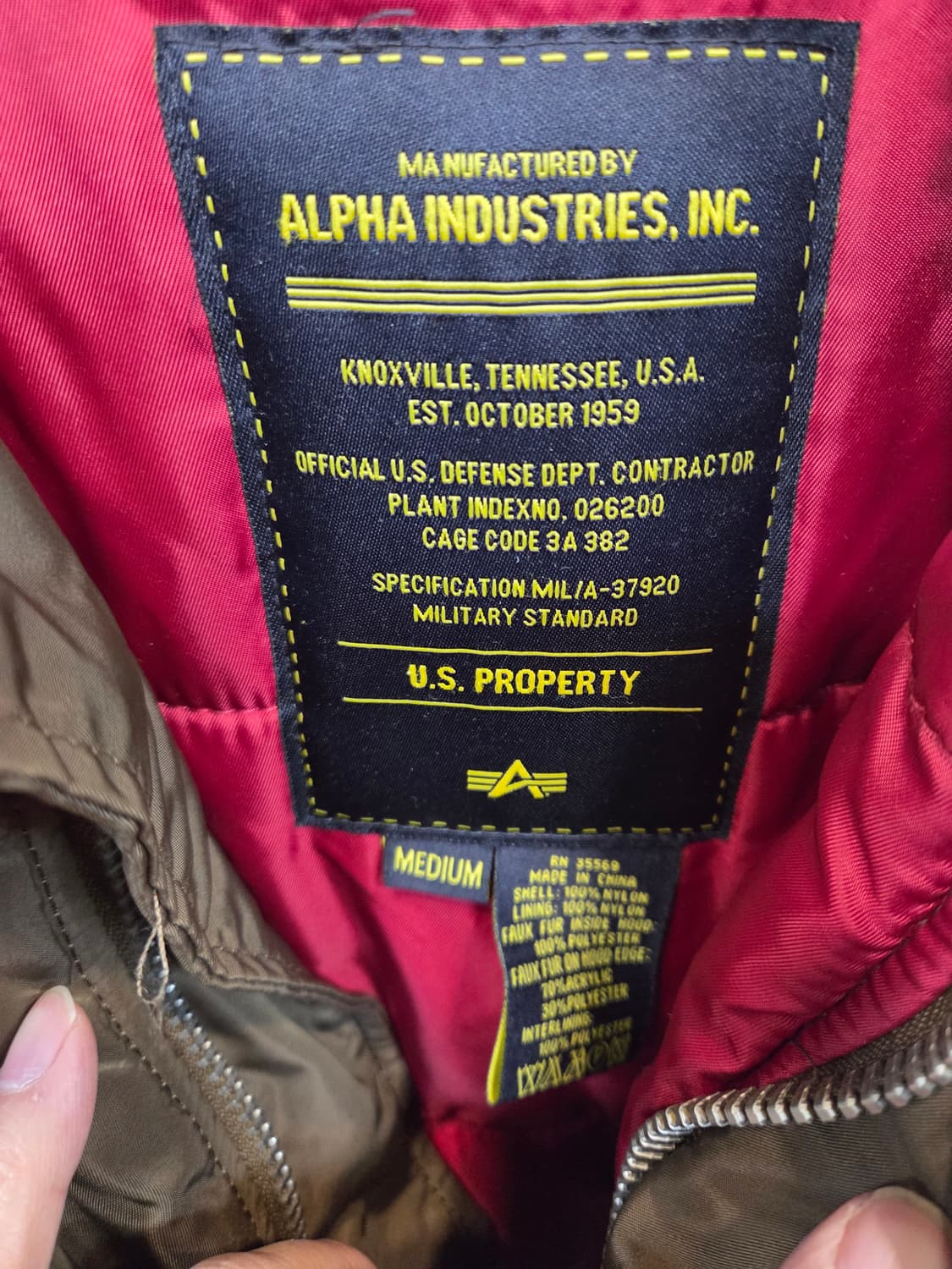 알파인더스트리 퍼 파카 패딩 m 브라운  상품이미지3