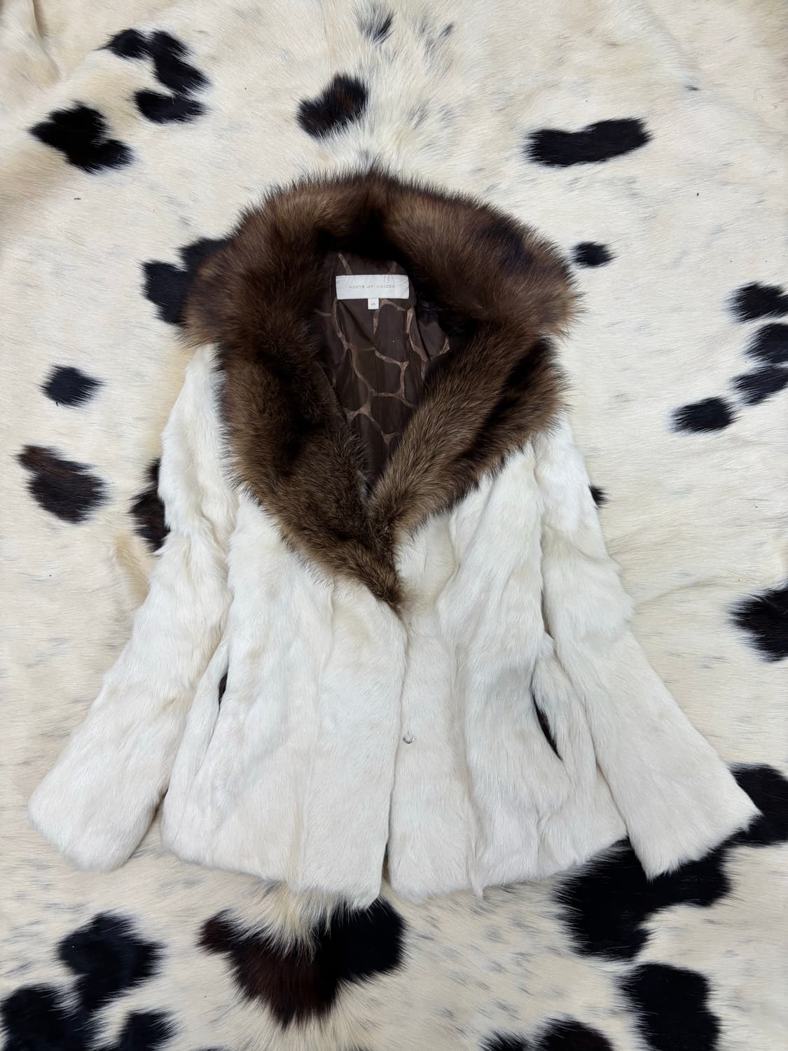 Gal Mood KidLamb White Fur Jacket 상품이미지5