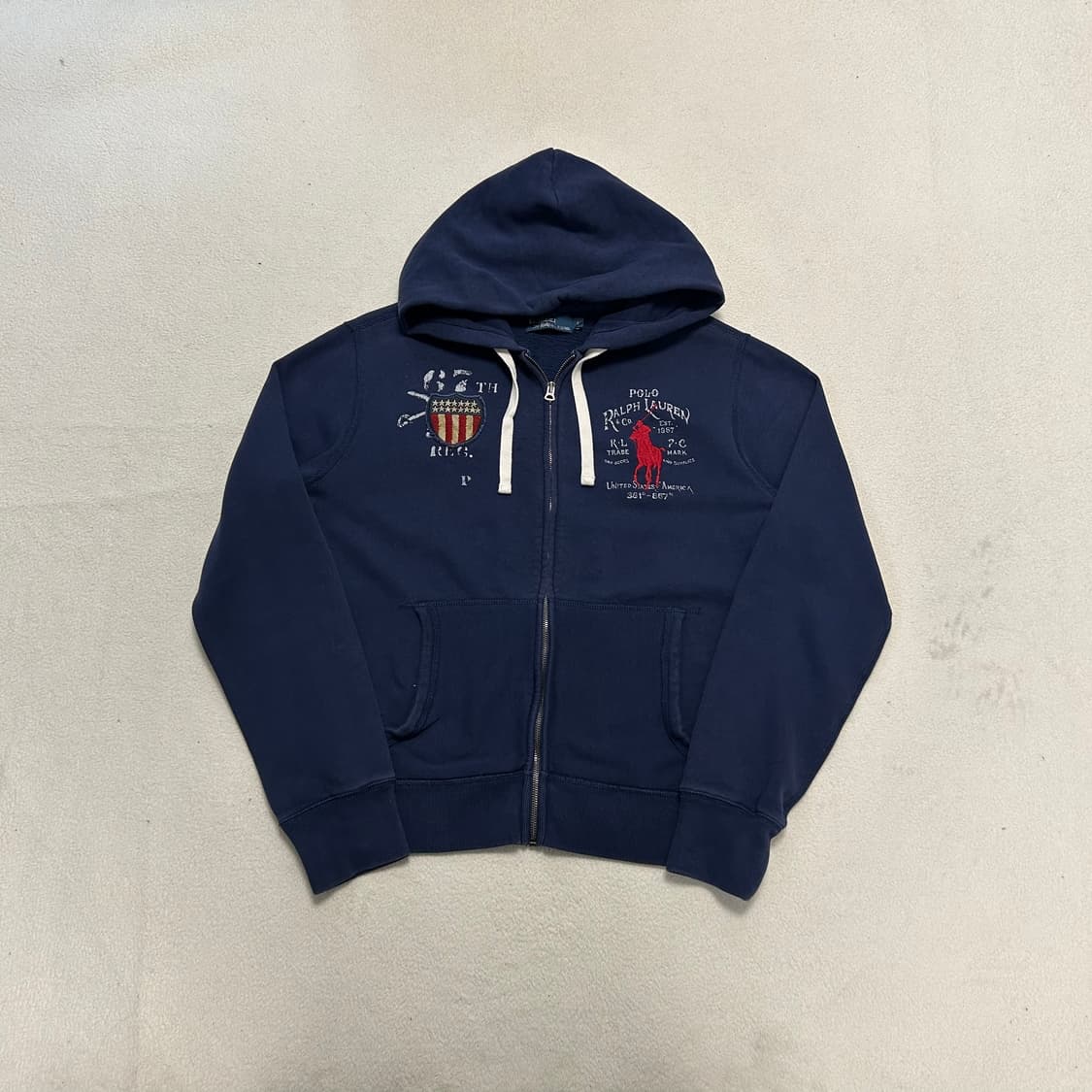 Polo Big Pony Navy Hoodie Zip-up  상품이미지4