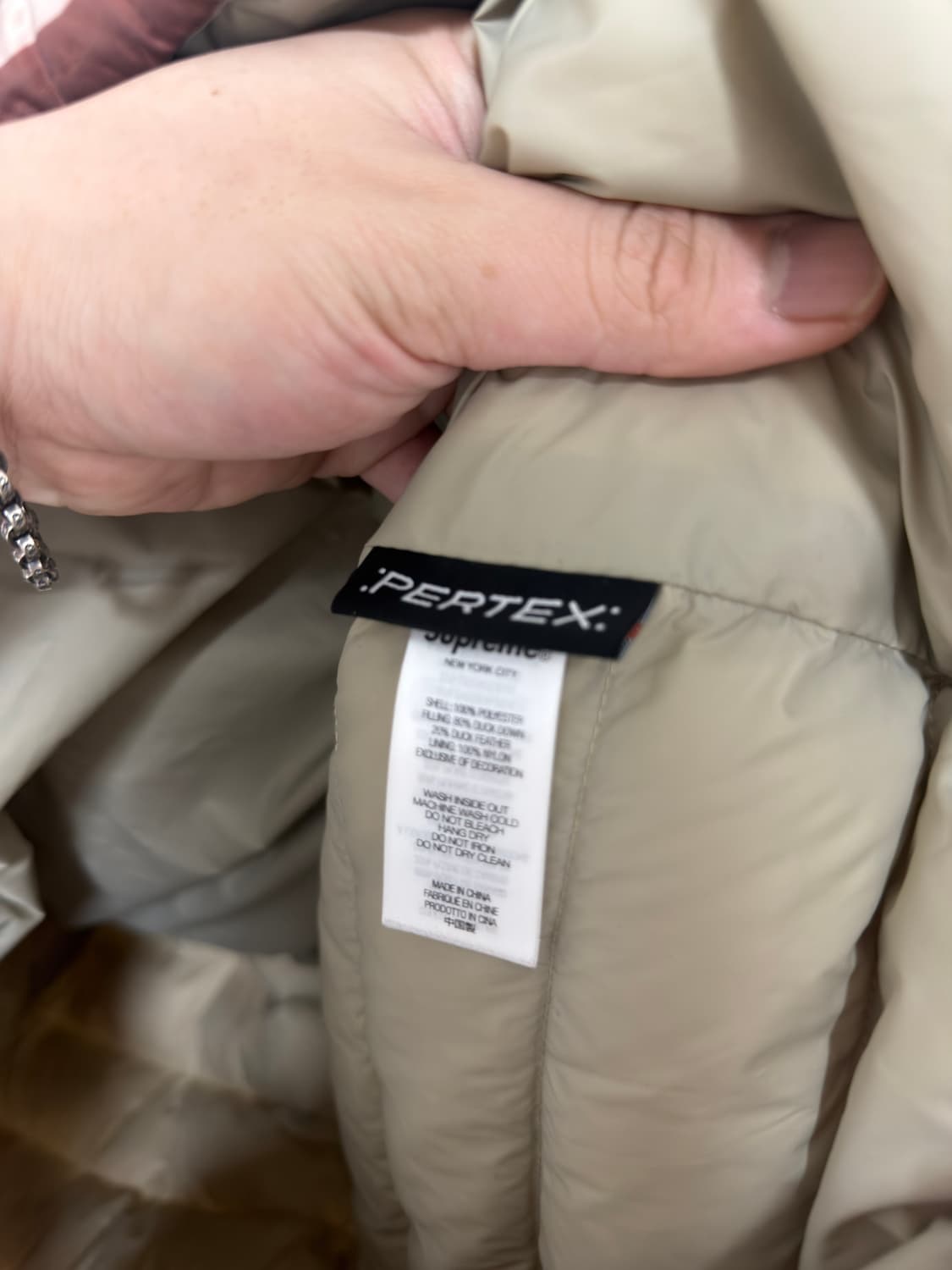 [ XL ] 슈프림 마이크로 다운 하프 집 경량패딩 데저트 카모 상품이미지4