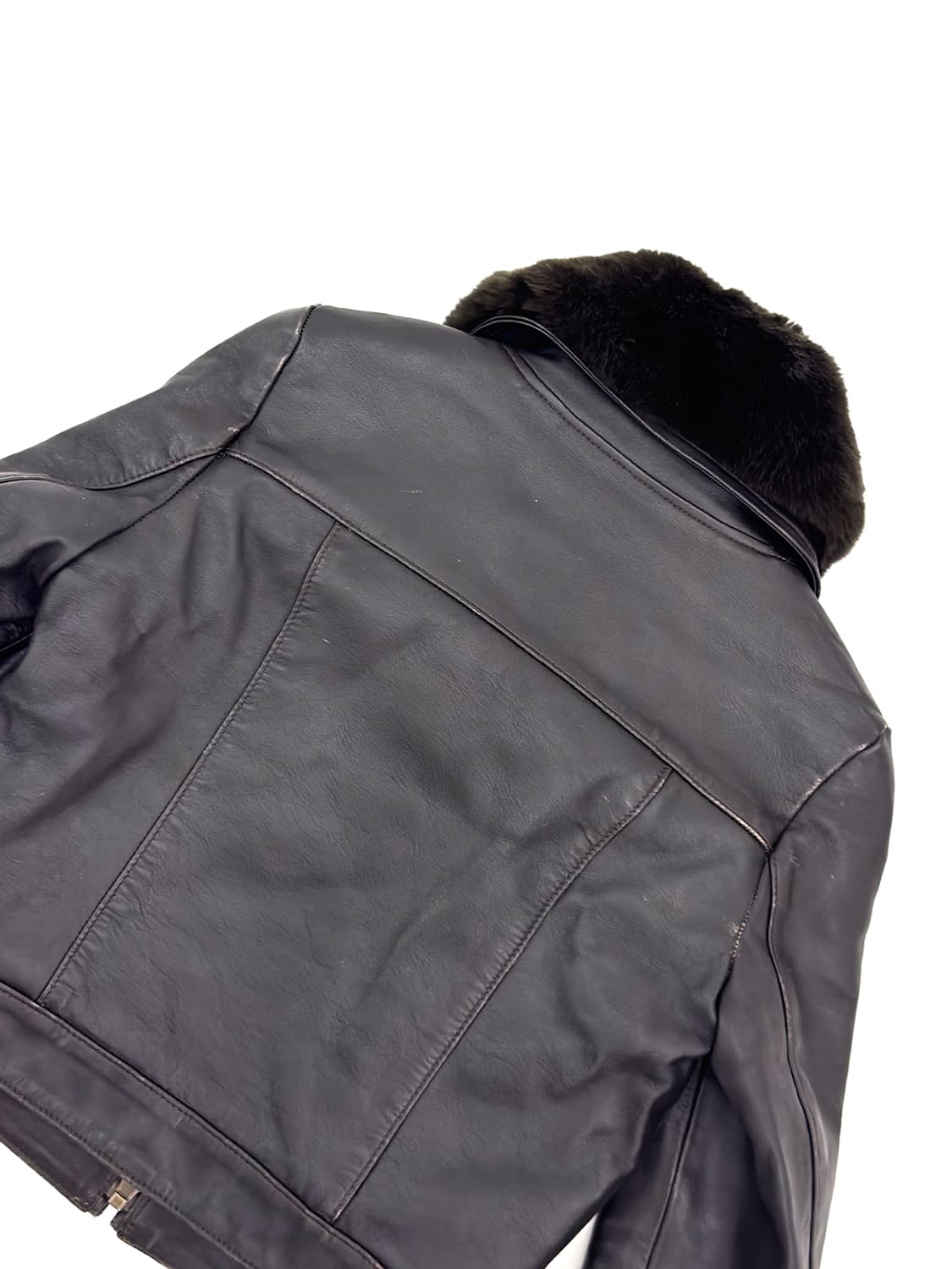 TOGA Mouton Collar Leather Jacket/ M 상품이미지5