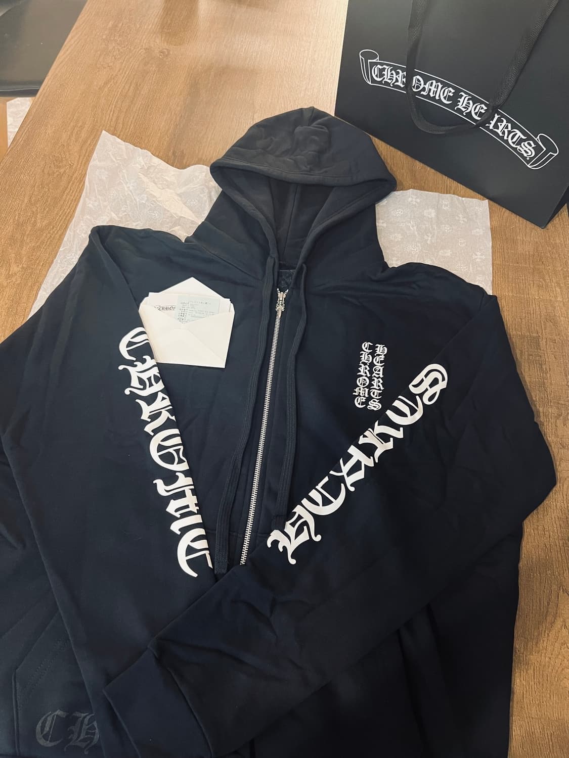 크롬하츠 버티컬 후드집업 상품이미지1