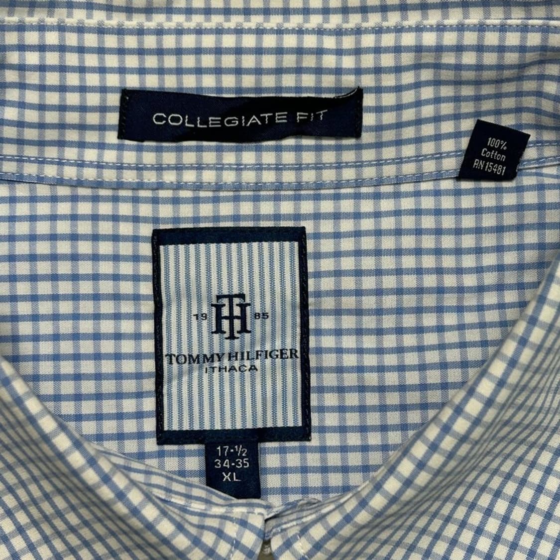 타미힐피거 콜리지에이트핏 체크 셔츠 XL 상품이미지4