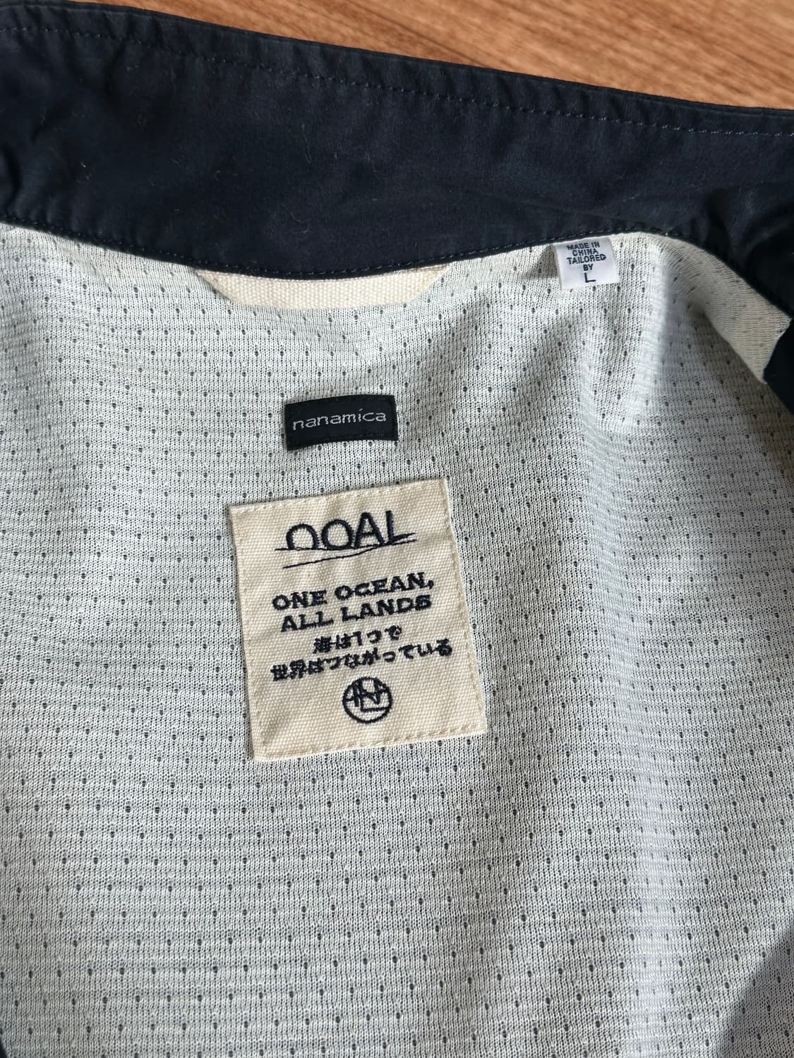 나나미카 집업 베스트 네이비 L 상품이미지3