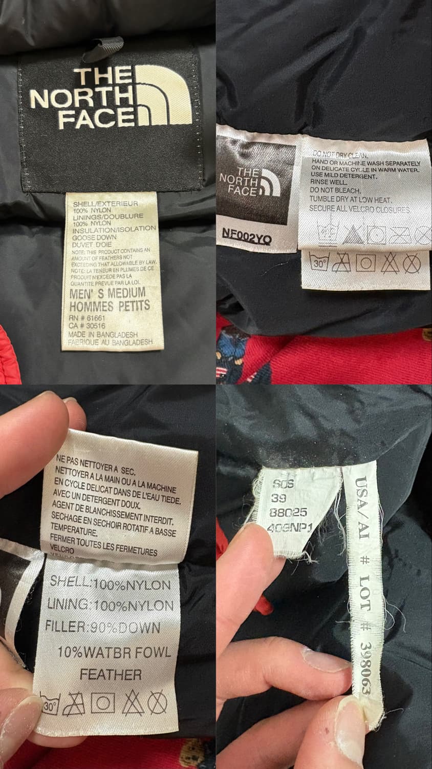 노스페이스 해외판 필 800 구형 눕시 상품이미지7