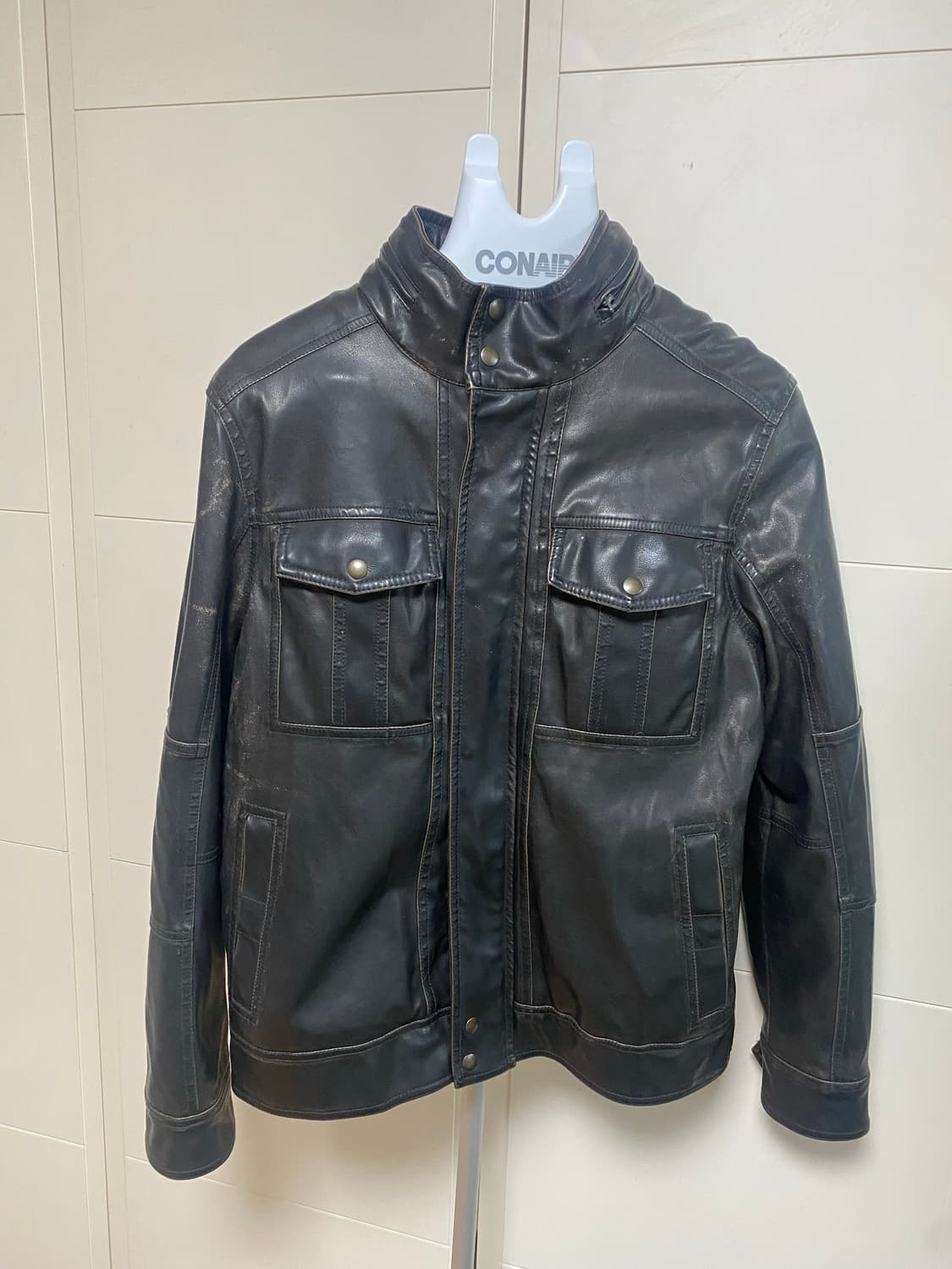 리바이스 빈티지한 가죽 자켓 M 상품이미지3