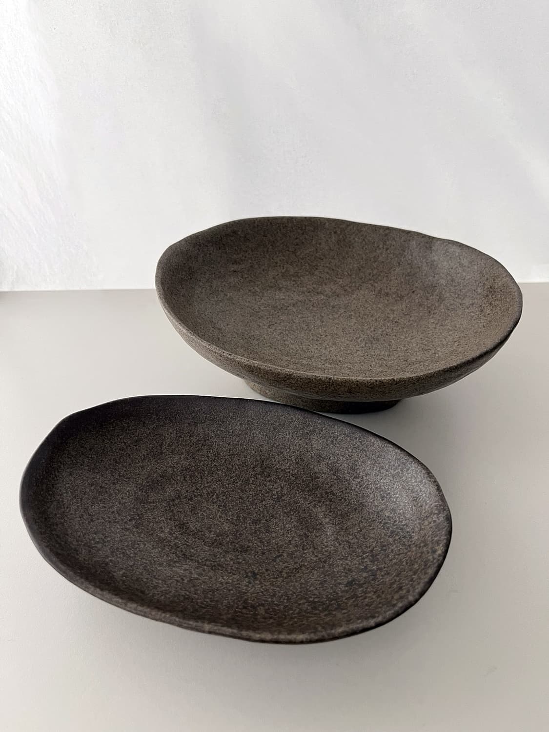 Brown Oval Plate Set 상품이미지3