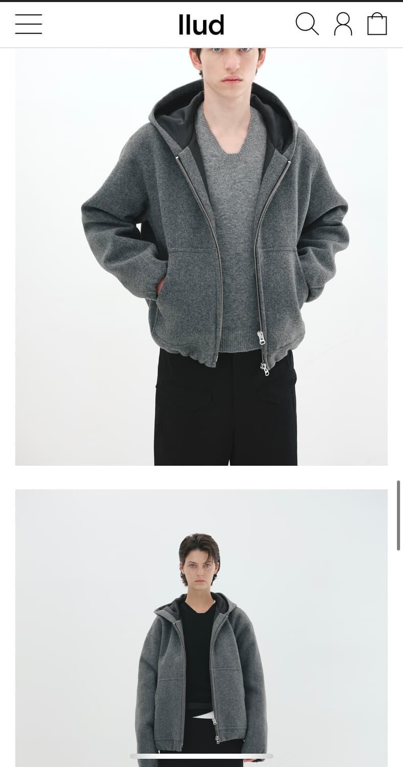 아이엘 후드 그레이 자켓 상품이미지3