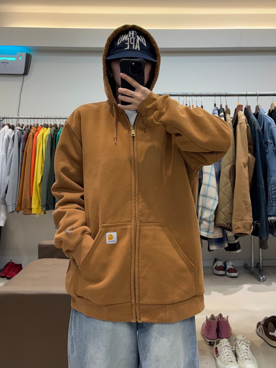 칼하트 레인디펜더 써멀 후드집업 상품이미지5