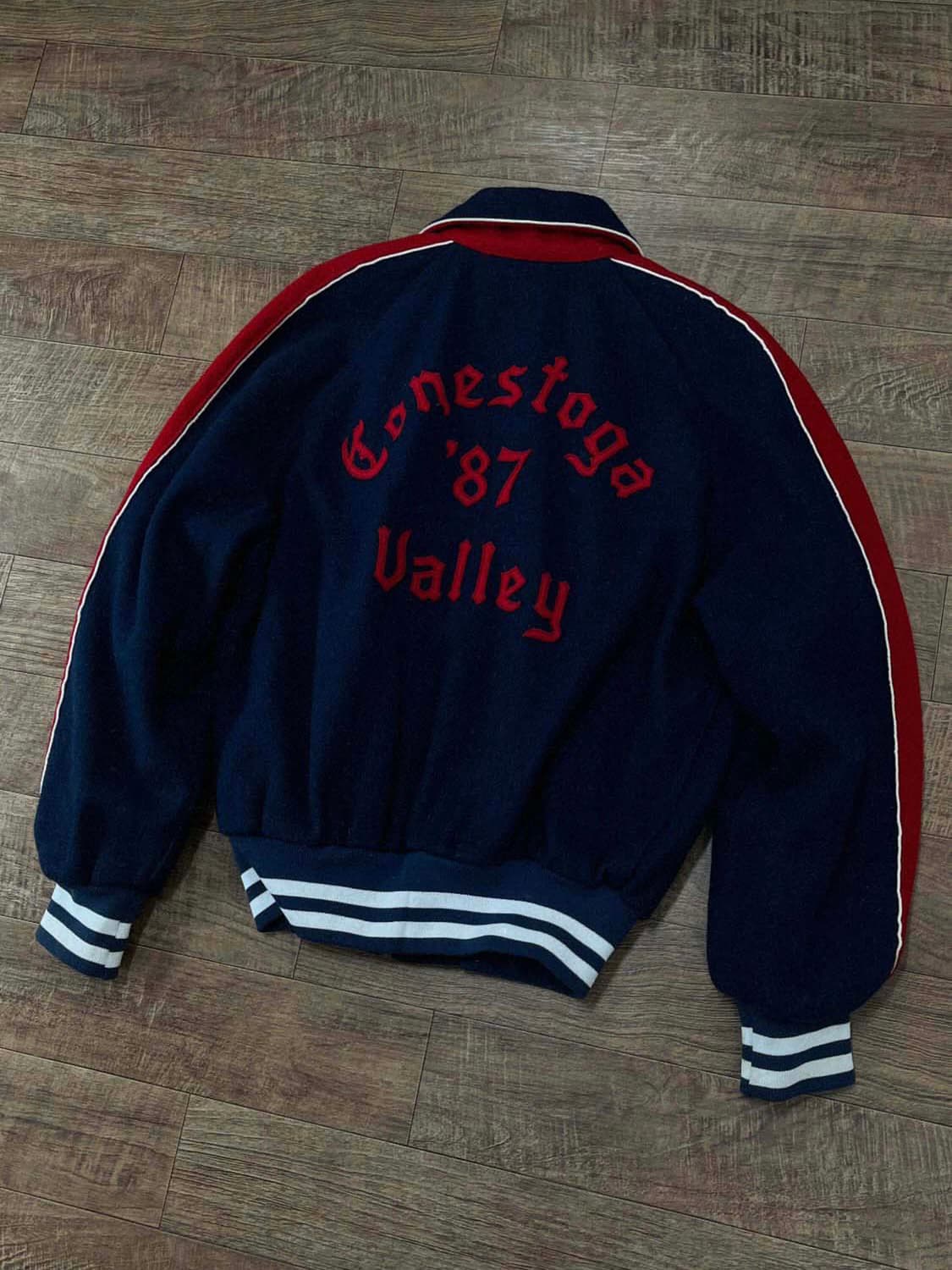 80's Vintage Conestoga Valley 울 바시티 자켓 상품이미지4
