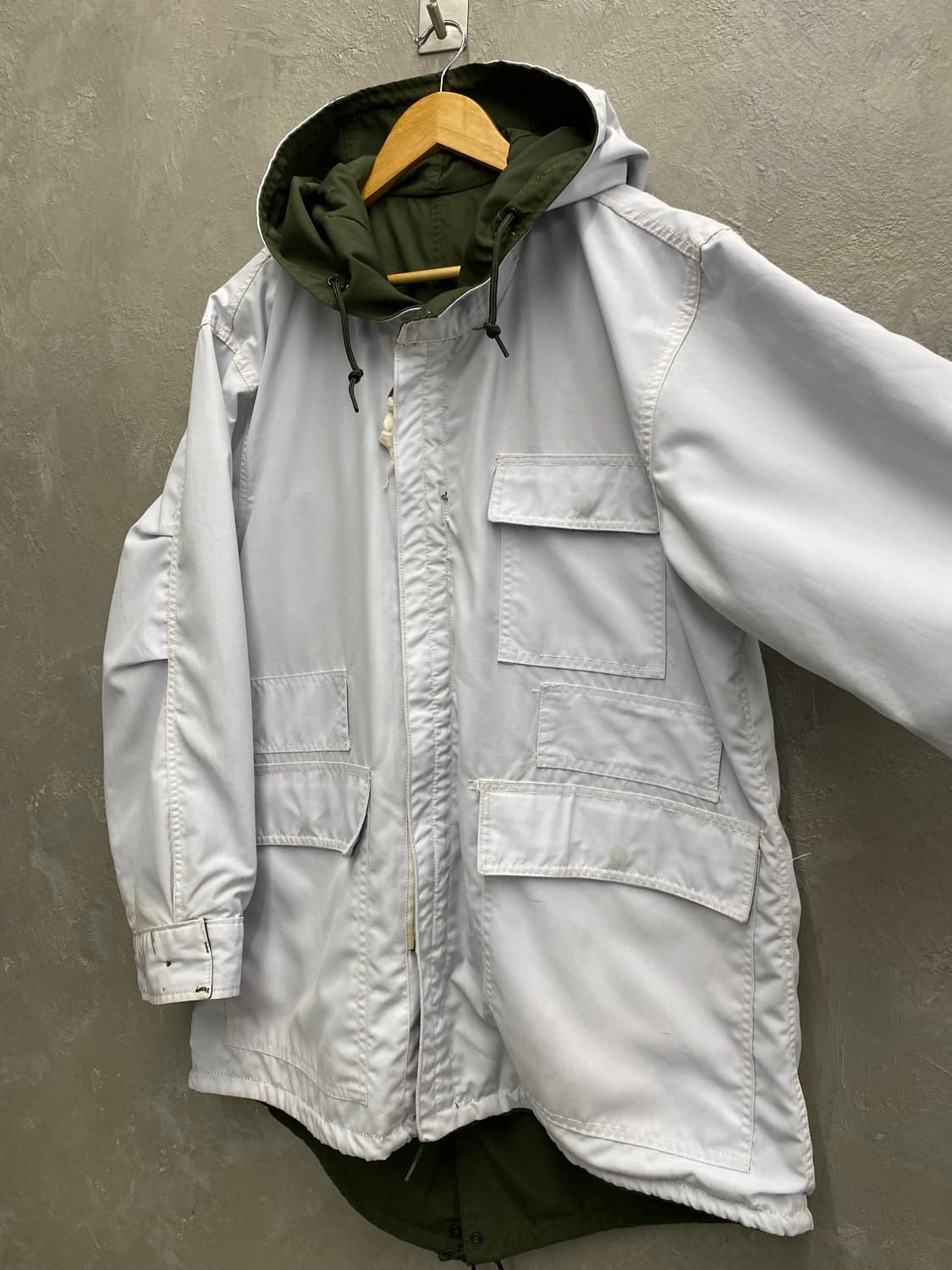 [L] 8-90s 한국군 밀리터리 리버서블 스키파카 자켓 상품이미지5