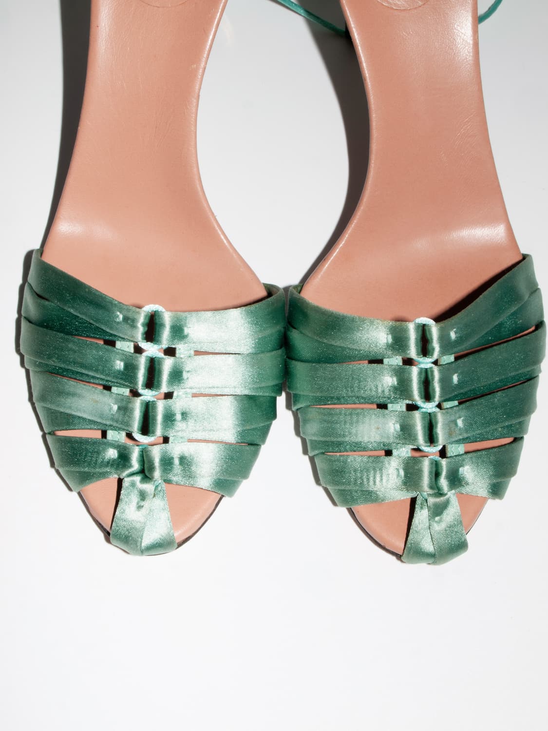 2004 SS Satin Lace-up Pumps 상품이미지8