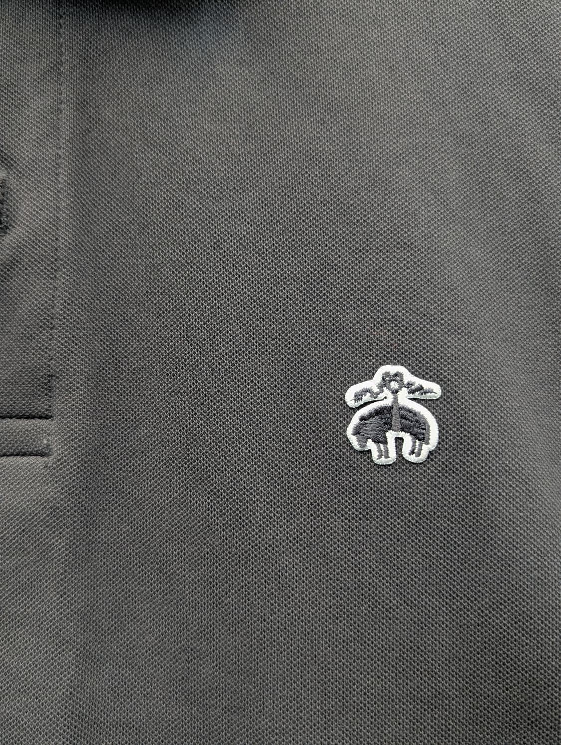 브룩스 브라더스 차콜 그레이 반팔 폴로티 상품이미지3