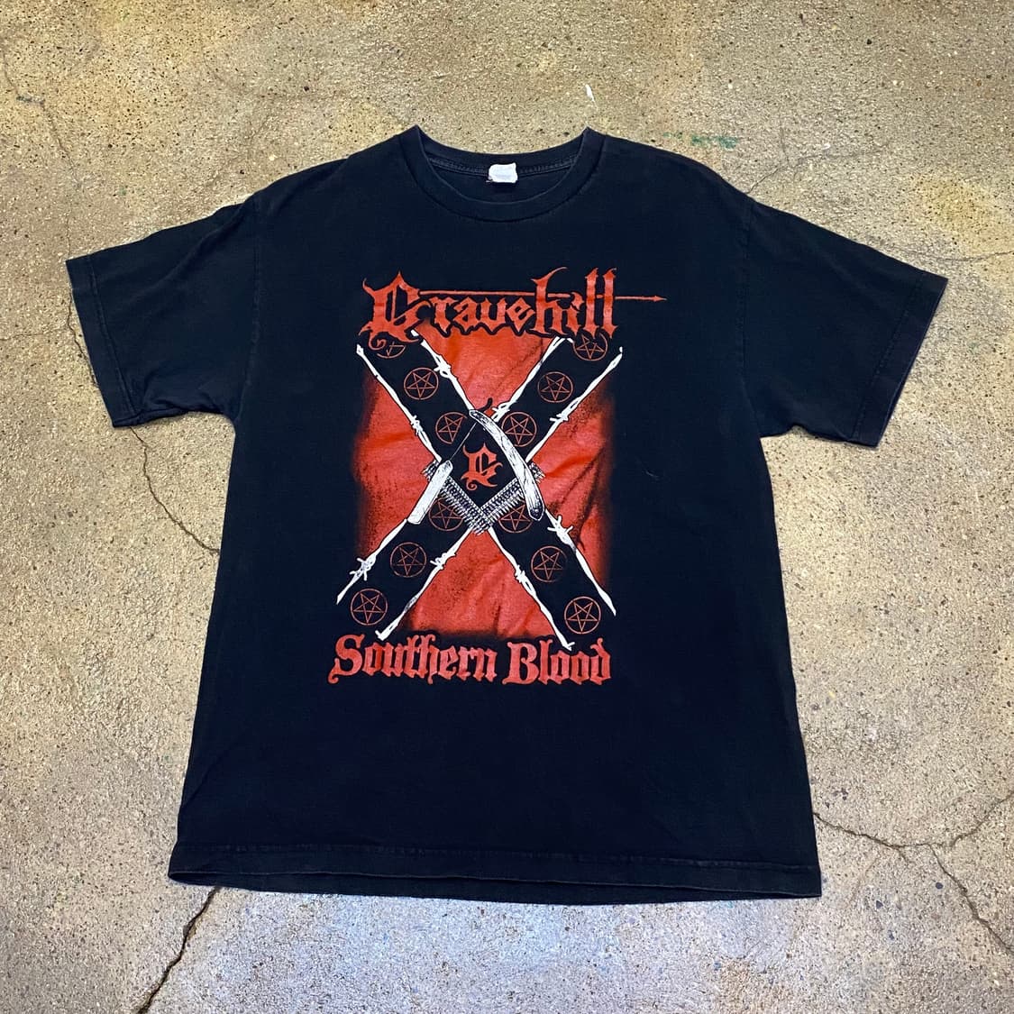 미국 빈티지 메탈 크러우힐 CRAUE Hill 굿즈 반팔티 락티셔츠 상품이미지1