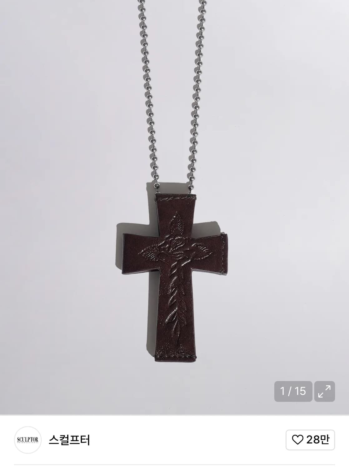 Sculptor X Ed Hardy] Cross Leather Strap 상품이미지1