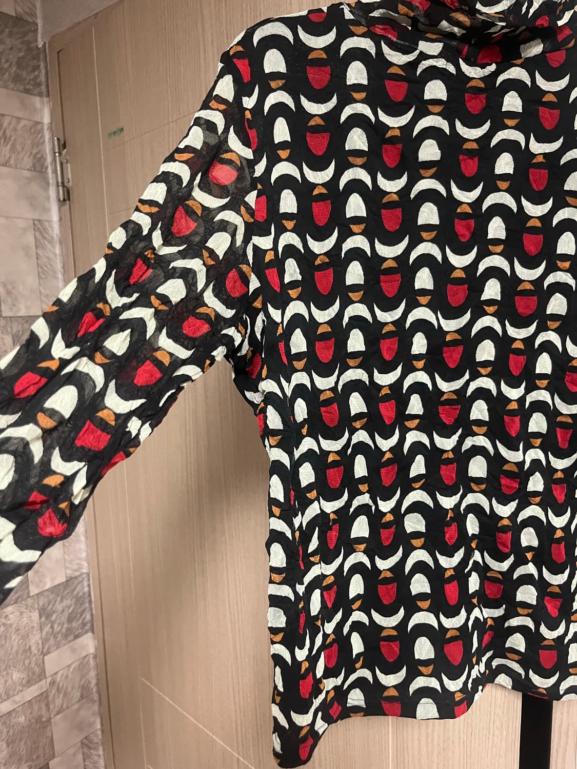 빈티지 쉬어 탑 빈티지슬리브리스 상품이미지1