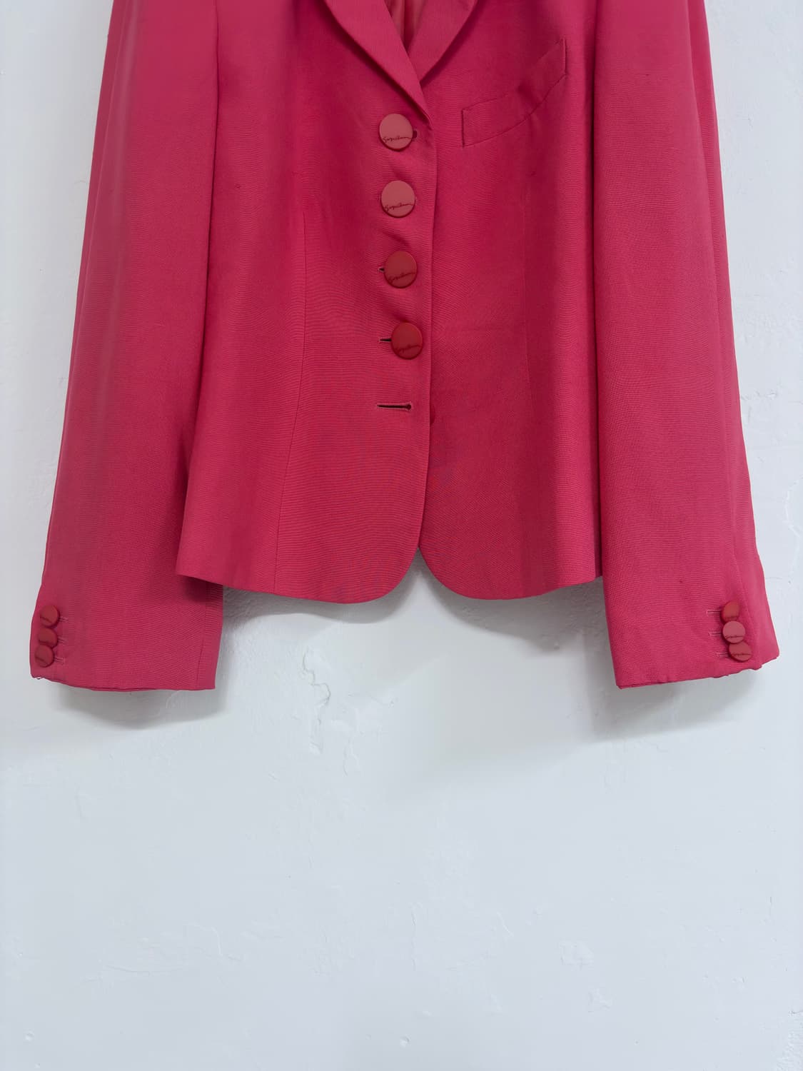 조르지오 아르마니 핑크 실크 자켓 상품이미지4