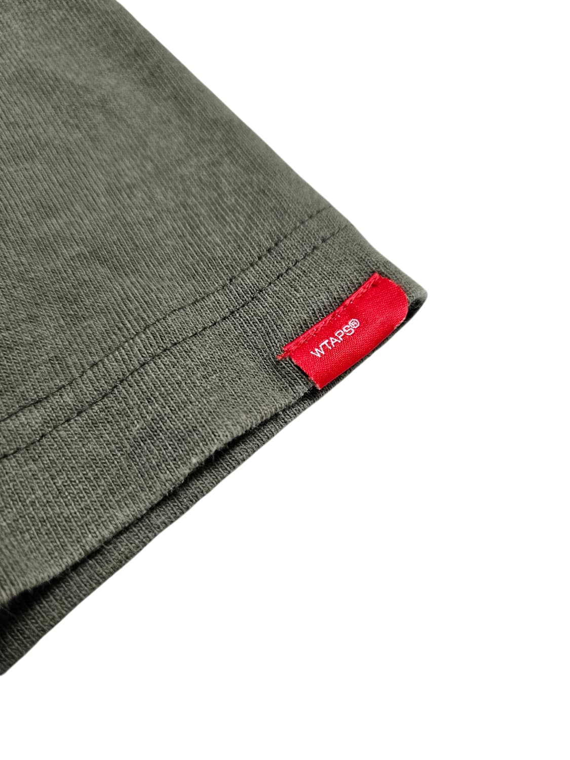 더블탭스 로고 반팔티 카키 상품이미지6