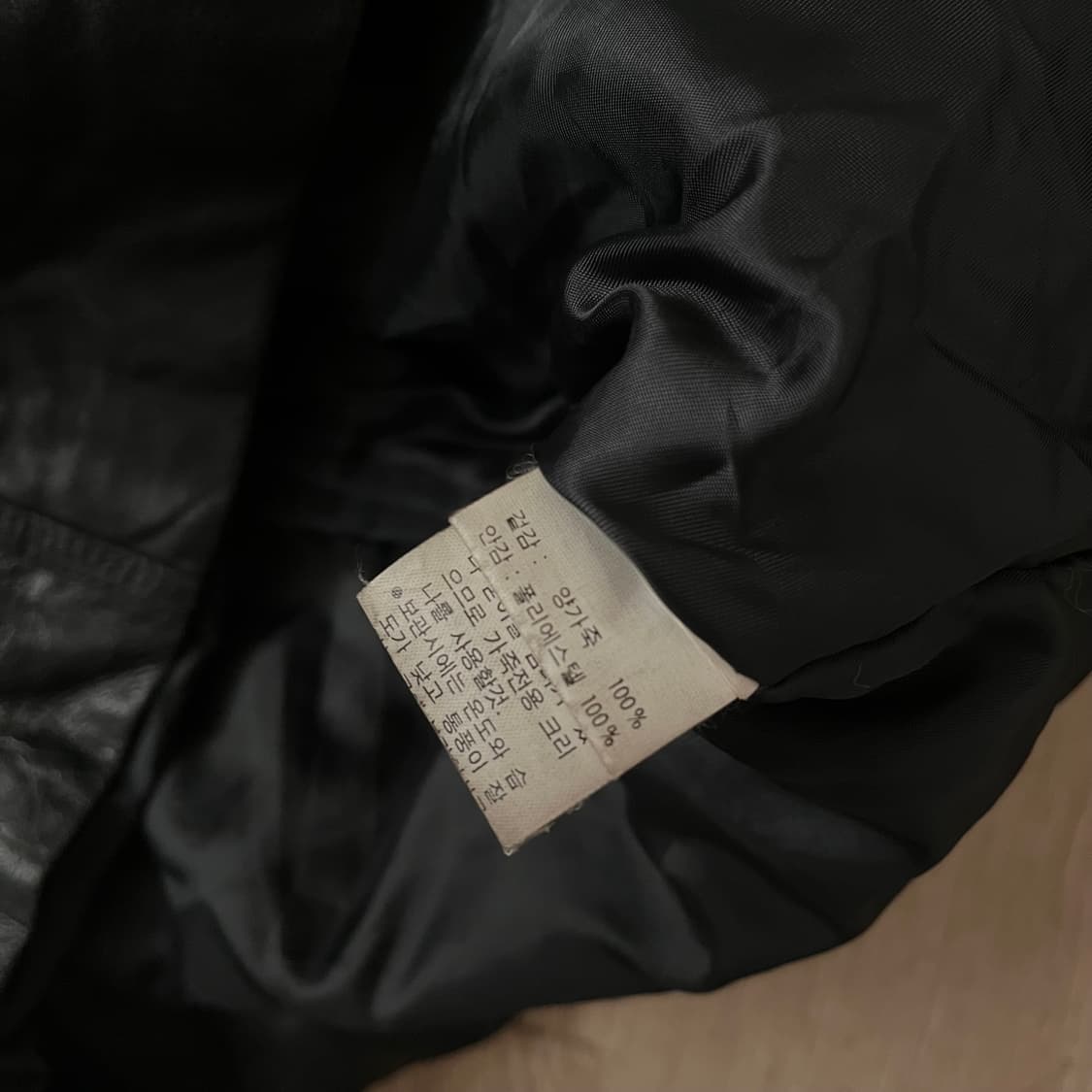 치누크 양가죽 하프 레더 자켓 상품이미지7