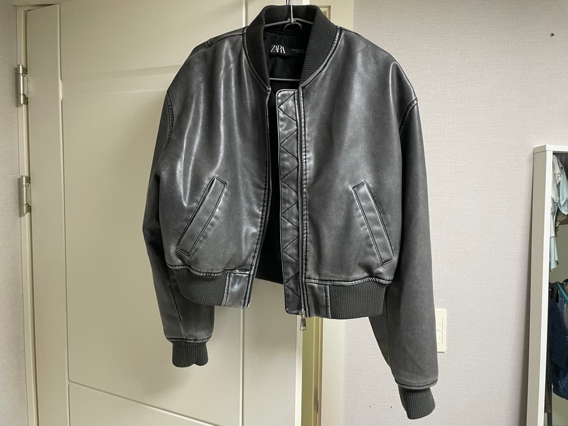 자라 가죽 자켓(M) 상품이미지1