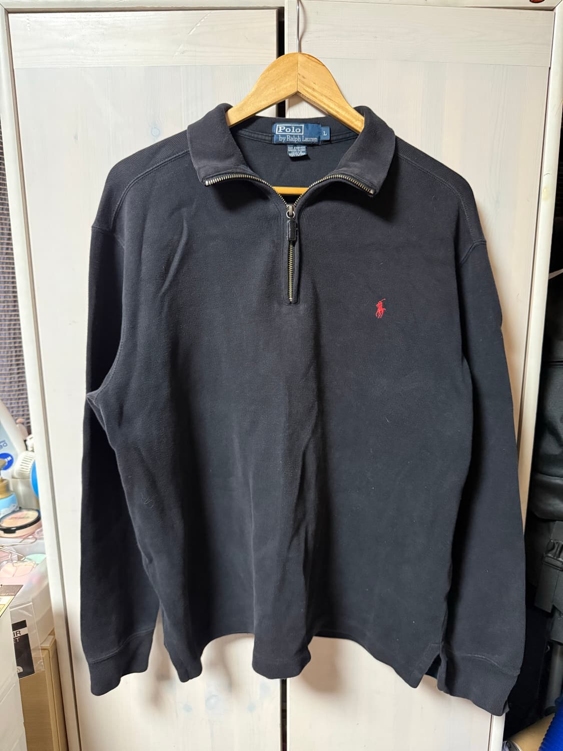 90s 폴로 스웻 하프집업 L 상품이미지1