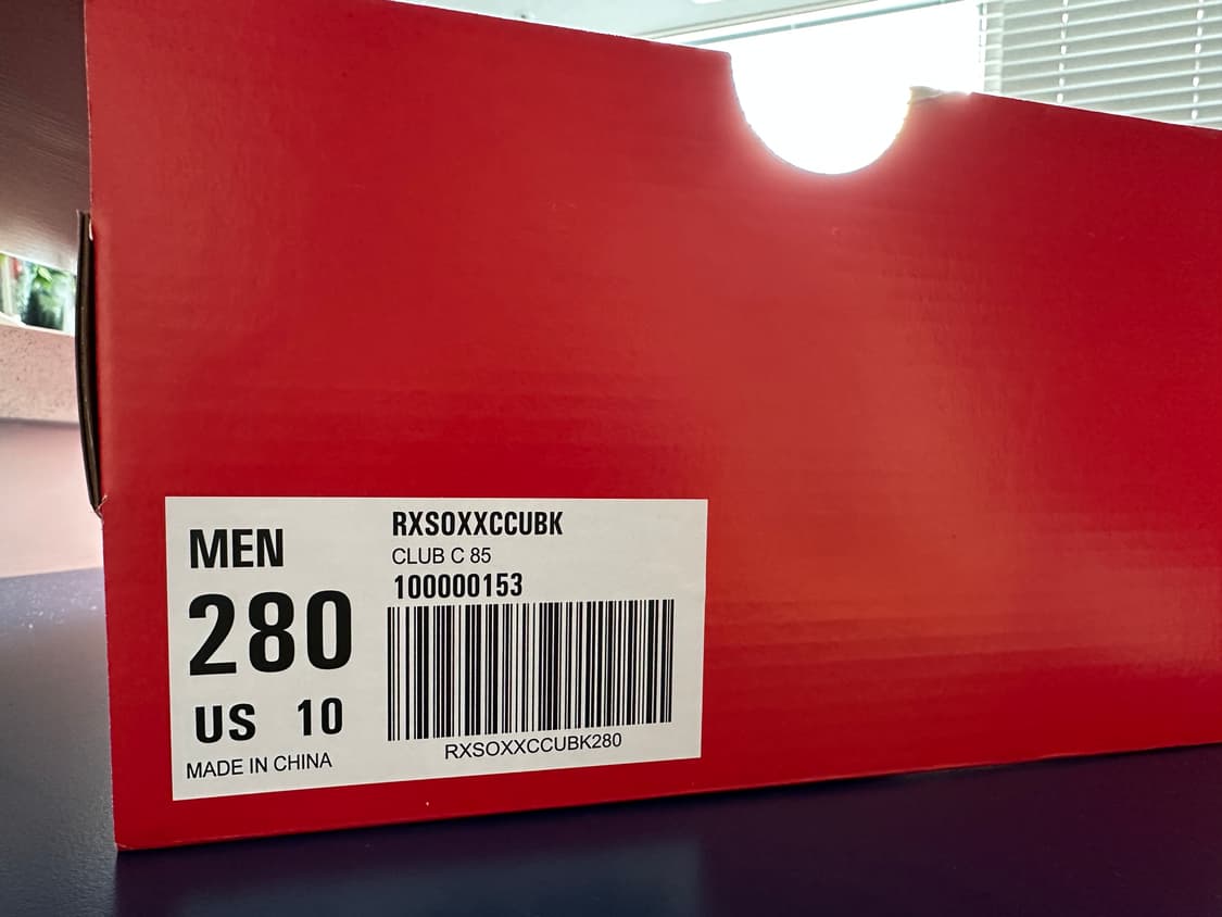 리복 클럽 C 85 블랙 레더 스니커즈 280 상품이미지4