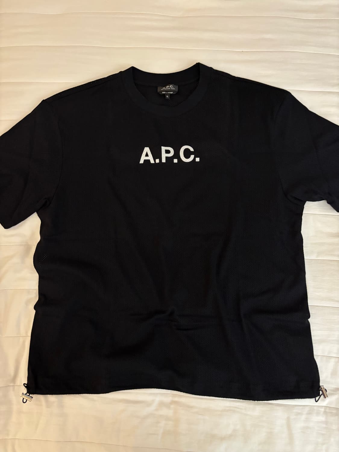 apc 메쉬 블랙 반팔 티셔츠 상품이미지1