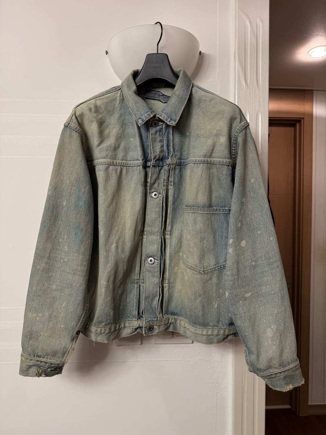 [48] 아프레쎄 25AW 1ST TYPE 데님자켓 블리치 상품이미지1