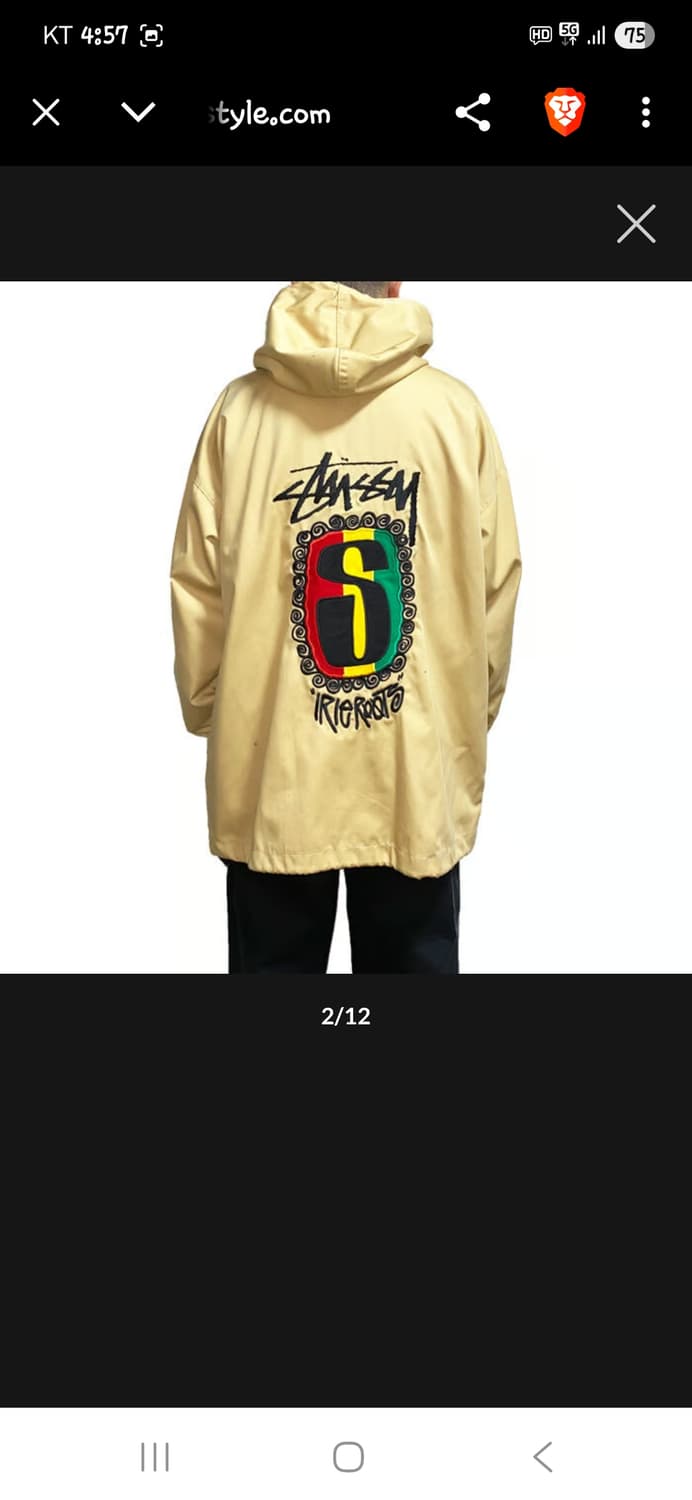 스투시 올드스쿨 빈티지 90s 코튼 후드자켓 대략 xl 상품이미지9